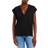 Frame Le Mid Rise V Neck Tee - Noir