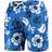 Wes & Willy Air Force Falcons Floral Volley Swim Trunks - Royal