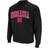 Colosseum Nebraska Huskers Arch Logo Crew Neck Sweatshirt - Black