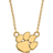 LogoArt Clemson University Small Pendant Necklace - Gold