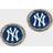 WinCraft New York Yankees Round Post Earrings W