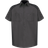 Red Kap Short Sleeve Motorsports Shirt - Charcoal/Black