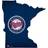 Fan Creations Minnesota Twins Logo State Sign Board