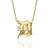 Alex Woo Detroit Tigers Little Logo 14k Yellow Gold Necklace