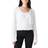 Lucky Brand Pointelle Surplice Top - Bright White