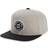 Brixton Oath III Snapback Cap - Light Heather Grey/Black