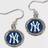 WinCraft New York Yankees Round Dangle Earrings