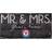 Fan Creations Texas Rangers Personalized Mr. & Mrs. Sign
