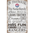 Fan Creations Texas Rangers Personalized In This House Sign