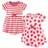 Touched By Nature Girl's Strawberry Organic Dress 2-pack - Red