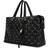 Badgley Mischka Quilted Vegan Leather Weekender Tote Bag - Black