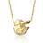 Alex Woo Baltimore Orioles Little Logo 14k Yellow Gold Necklace