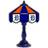 Imperial Detroit Tigers Glass Table Lamp