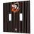 Fan Creations Baltimore Orioles 1955 Cooperstown Pinstripe Double Toggle Light Switch Plate