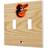 Strategic Printing Baltimore Orioles Baseball Bat Design Double Toggle Light Switch Plate