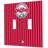 Strategic Printing Philadelphia Phillies 1984-1991 Cooperstown Pinstripe Double Toggle Light Switch Plate