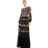 Mac Duggal Embroidered Blouson Sleeve Gown - Black