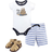 Hudson Bodysuit, Shorts and Shoe 3-Piece Set - Sandcastle (10153373)