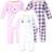 Hudson Baby Cotton Coveralls 3-pack - Girl Baby Bear ( 10117371)