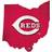 Fan Creations Cincinnati Reds Logo State Sign Board