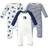 Touched By Nature Baby Woodland Coveralls 3-pack - Birch Tree