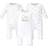 Touched By Nature Baby Little Giraffe Coveralls 3-pack - White