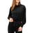 1.State Turtleneck Velour Top - Rich Black