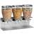 Honey Can Do Triple Canister Dry Food Cereal Dispenser Kitchen Storage