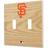 Strategic Printing San Francisco Giants Baseball Bat Design Double Toggle Light Switch Plate