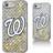 Strategic Printing Washington Nationals iPhone 6/6s/7/8 Logo Gold Glitter Case