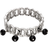 1928 Jewelry Bead Stretch Bracelet - Silver/Black