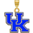 LogoArt Kentucky Wildcats Pendant Necklace - Gold/Blue