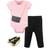 Little Treasures Bodysuit, Pant and Shoe Set - Classic Black Purse