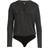 Paige Julienne Bodysuit - Black/Silver Lurex