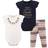 Little Treasures Bodysuits and Pant 3-Piece Set - Necklace (10171260)