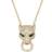 Effy Panther Pendant Necklace - Gold/Diamonds/Emerald