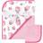 Luvable Friends Hooded Towel and Washcloth Set Floral