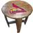 Imperial St. Louis Cardinals Oak Barrel Table