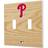 Strategic Printing Philadelphia Phillies Baseball Bat Design Double Toggle Light Switch Plate