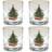 Culver Christmas Tree Old Fashioned Drink Glass 32.531cl 4pcs