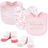 Little Treasures Brunch Bib and Sock Set 5-Piece