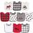 Hudson Cotton Bibs Buffalo Plaid Moose 10-pack