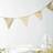 Talking Tables Luxe Gold Glitter Bunting, 3m