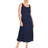 Hanro Deluxe Long Tank Gown - Deep Navy