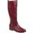 Journee Collection Ivie Medium Calf - Wine