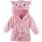 Hudson Baby Animal Face Hooded Bathrobe - Pink Owl