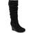 Journee Collection Haze Wide Calf - Black