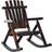 OutSunny Fir Wood Rustic Outdoor Patio Adirondack Rocking Chair Porch Rocker