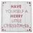 Christmas Shop Large Have Yourself A Very Merry Little Christmas Sign (One size (40cm X 40cm) (White Red)