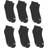 Hanes Women's Breathable Comfort Toe Seam Ankle Socks 6-pack - Black/White Vent